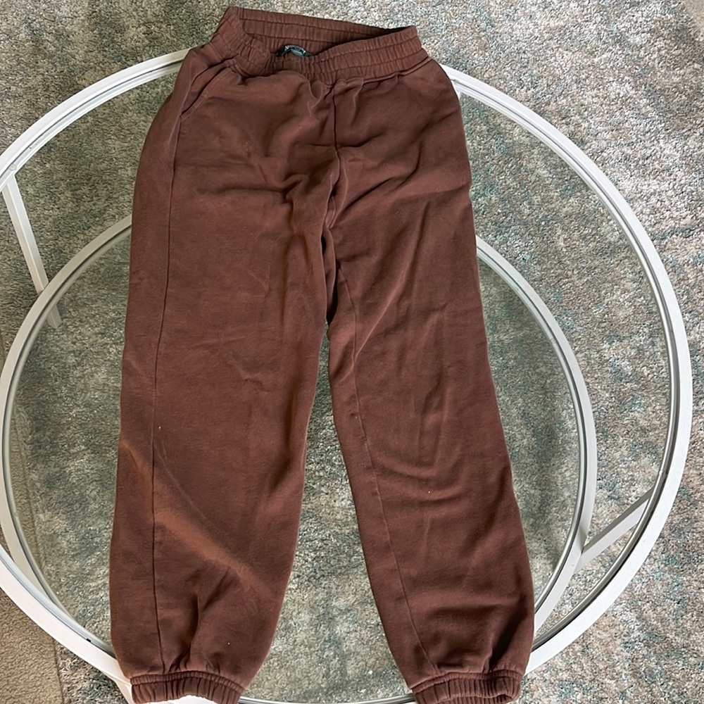 American Eagle Cozy Brown Sweat Pants